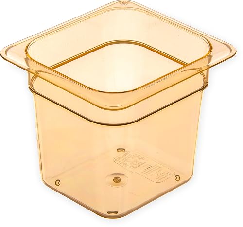 Carlisle High Heat Food Pan 1/6 2.5 Qt Amber