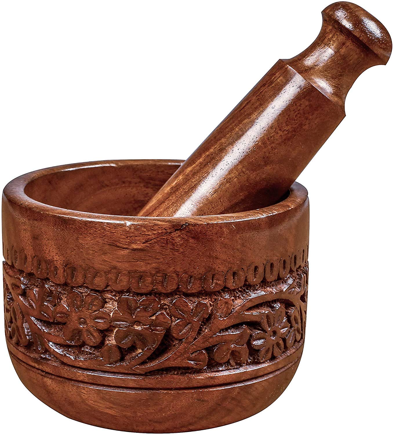 Buy Kesha Spree® Engraved Mortar and Pestle Grinder Set for Kitchen