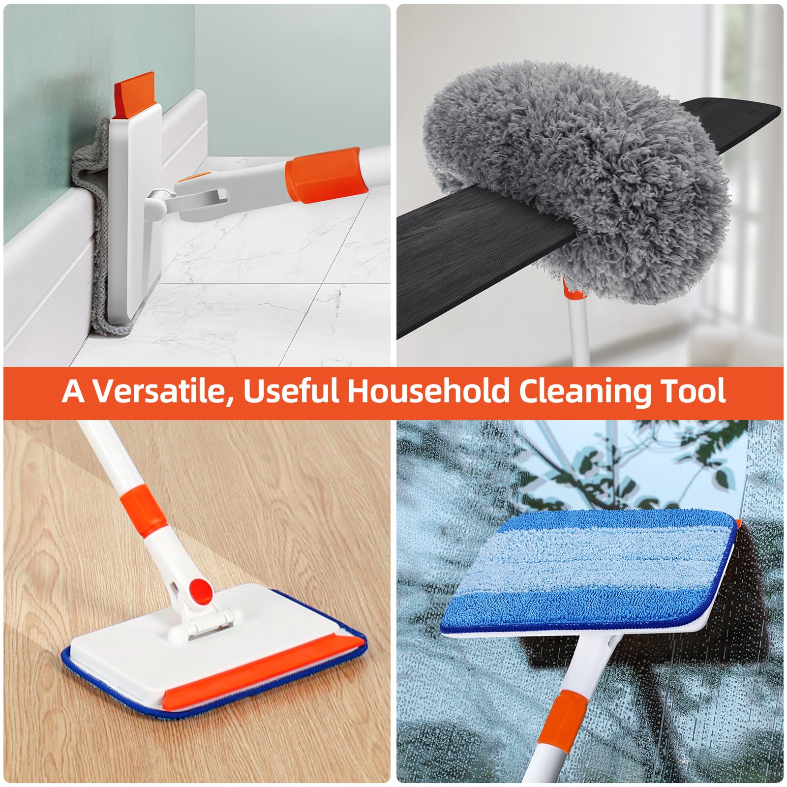 Baseboard & Ceiling Fan Cleaner Tool -5 Baseboard & Ceiling Fan Cleaner Tool -5