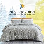 Southshore Fine Living, Inc. Collection Infinite Blossom - Qualité Premium surdimensionnée 3-Piece Couverture de coudée, Roi/Californie Roi, Bleu ardoise