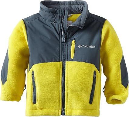 yellow columbia fleece jacket