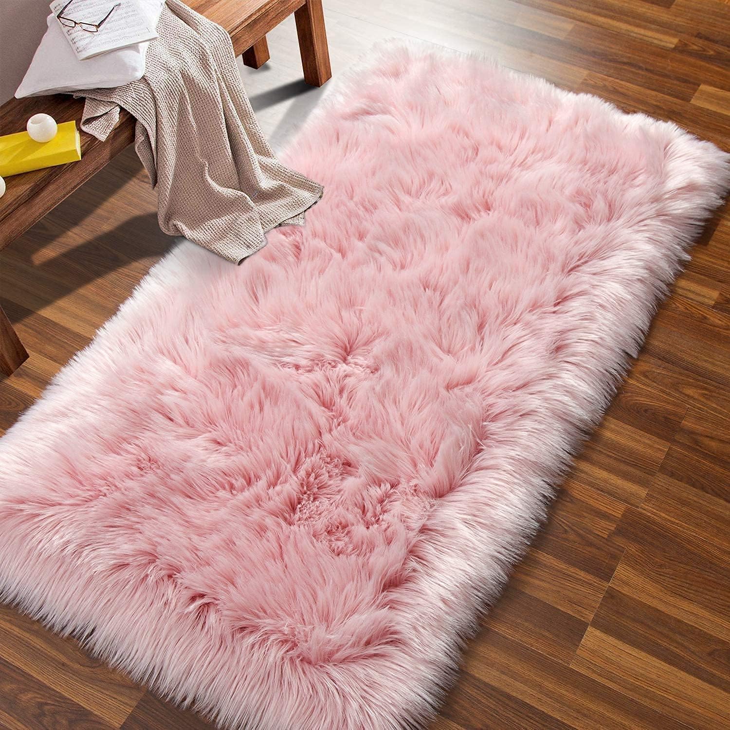 Faux Sheepskin Fur Rug Fluffy Rug Shaggy Rugs for Bedroom