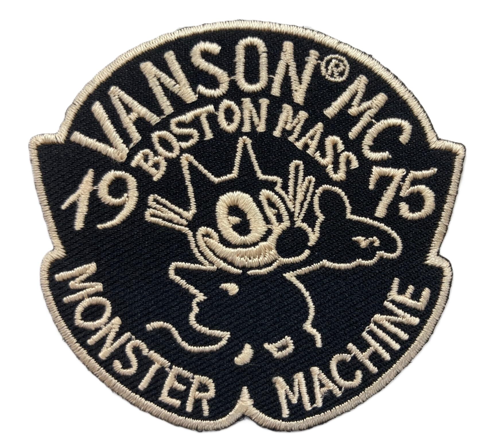 ワッペン レトロキャット LANSOM MC 1975 モンスターマシン ネコ…