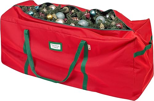 Miniatura 10 de HOLDN' STORAGE Bolsa para árbol de Navidad resistente 600D Oxford, bolsas de almacenamiento para árbol de Navidad que se adapta a hasta 9 pies