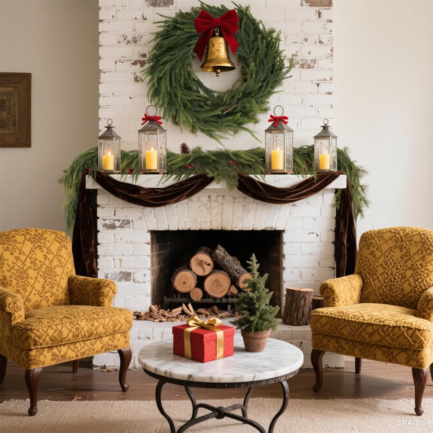 Christmas Garland - Lifelike Norfolk Pine Garland, Durable Faux Greenery for All Seasons, Perfect for Home Decor, Weddings & Holidays, Care-Free & Beautiful Gift Idea (6FT) - Image 5