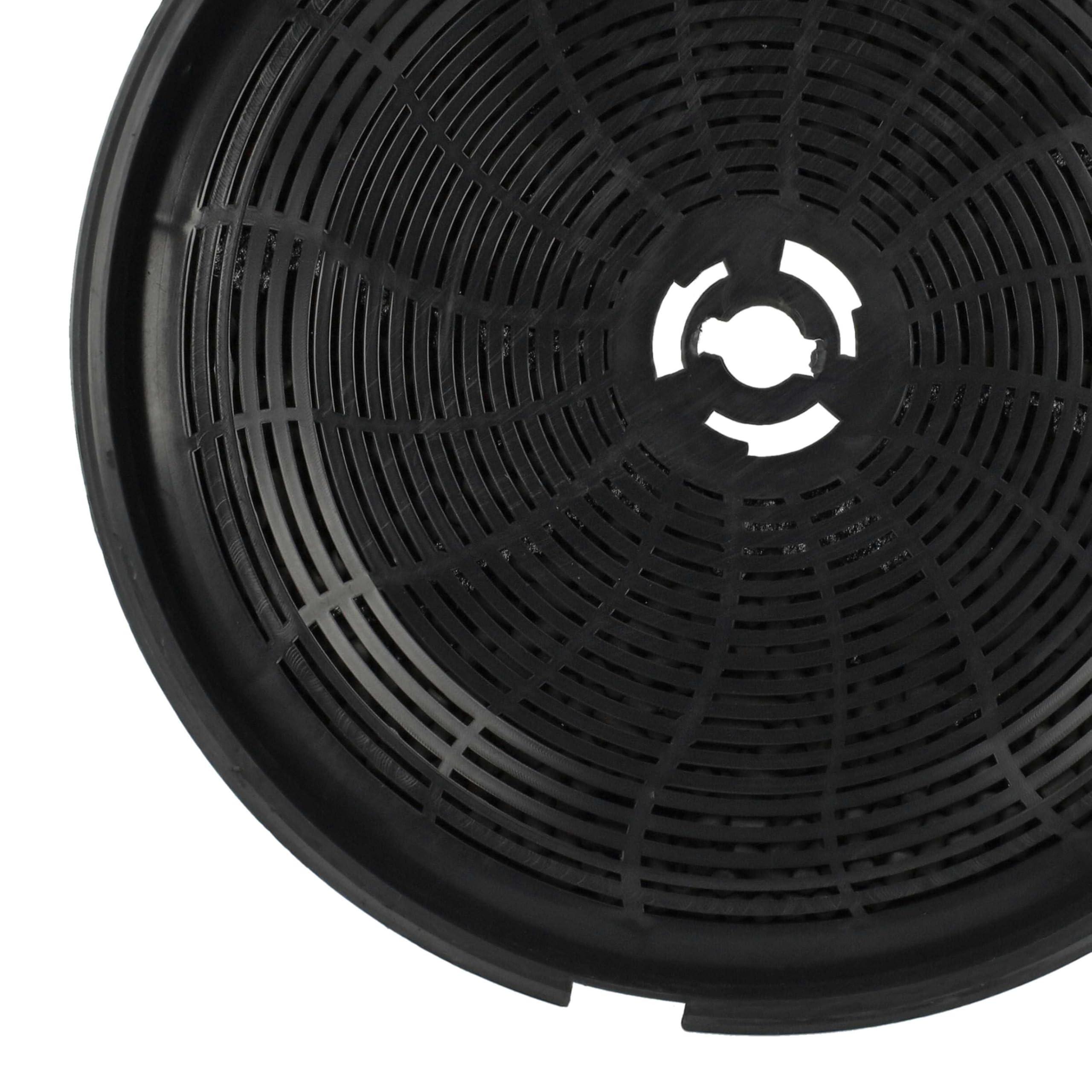vhbw 4x Filtro a carboni attivi sostituisce Smeg FLT6, 690073176 per cappe aspiranti