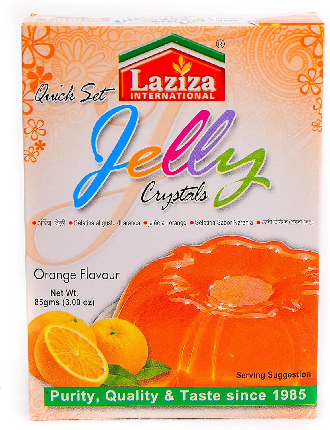 Laziza Gelatin Free Halal Jelly Crystals Dessert Vegetarian Jellies