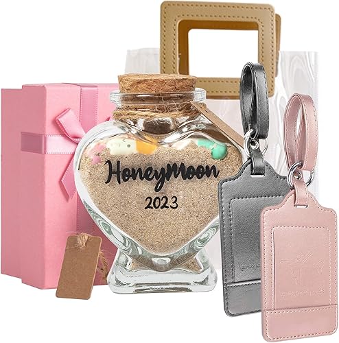 Tarro de arena para luna de miel 2024, esencial para luna de miel, regalo de despedida de soltera, regalo de boda para recién casados, regalos para