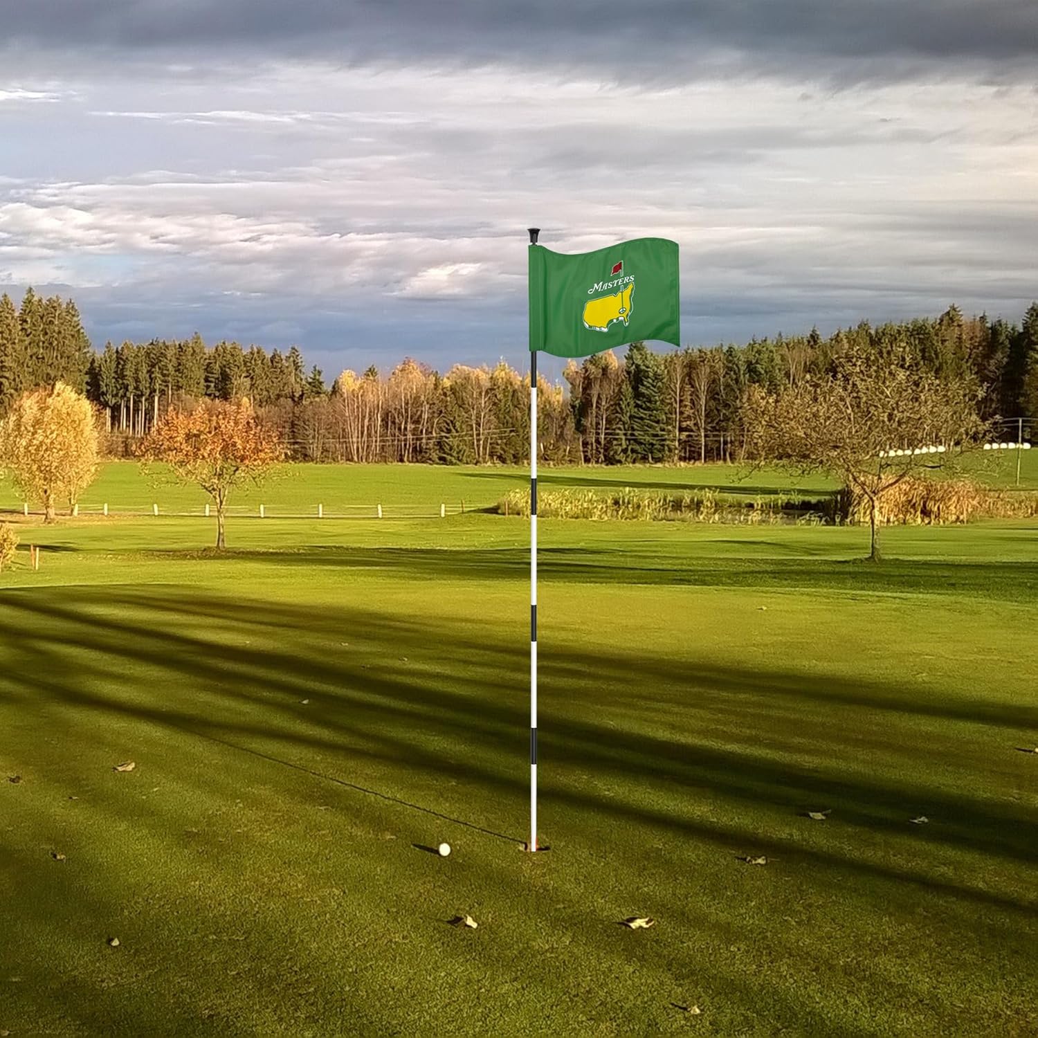 Golf Flagpole - Detachable Design - Ball Retrieval Base - Perfect for Backyard Practice Putting Green, Country Club, Driving Range - 3FT | 6FT in Height Optional