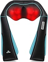 MagicMakers Shiatsu Neck Back Massager with Heat - Deep Tissue Pain Relief for Shoulders, Neck, Full Body Relaxation Gift