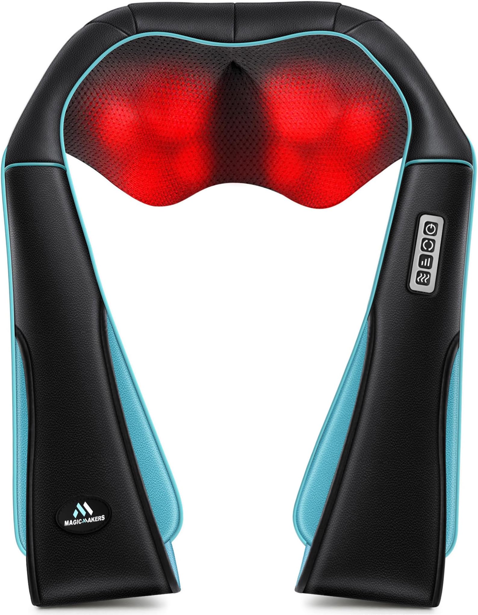Back Neck Shoulder Massager with Heat - Deep Tissue Kneading Electric Back Massage for Neck, Back, Shoulder, Waist, Foot - Shiatsu Full Body Massage, Relax Gift for Her/Him/Friend/Dad/Mom