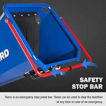 BILT HARD 6 Inch 420cc 15HP E-Start Gas Powered Drum Wood Chipper, 4-Wheels Towable Leaf Branch Shredder Mulcher with Tow Bar, Emergency Stop Bar