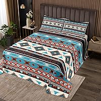 Vista 8 de Erosebridal Juego de colcha geométrica ondulada tamaño King, juego de colcha étnica dorada y negra en forma de abanico con plumas ornamentadas