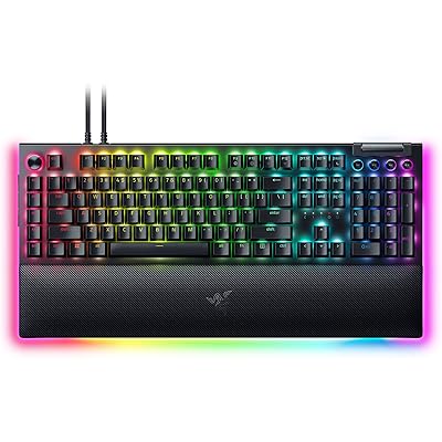 Razer BlackWidow V4 Pro Wired Mechanical Gaming Keyboard: Orange Switches Tactile & Quiet - Doubleshot ABS Keycaps - Command Dial - Chroma RGB - Magnetic Wrist Rest - Snap Tap
