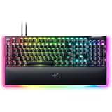 BlackWidow V4 Pro Wired Mechanical Gaming Keyboard: Orange Switches Tactile & Quiet - Doubleshot ABS Keycaps - Command Dial - Chroma RGB - Magnetic Wrist Rest - Snap Tap