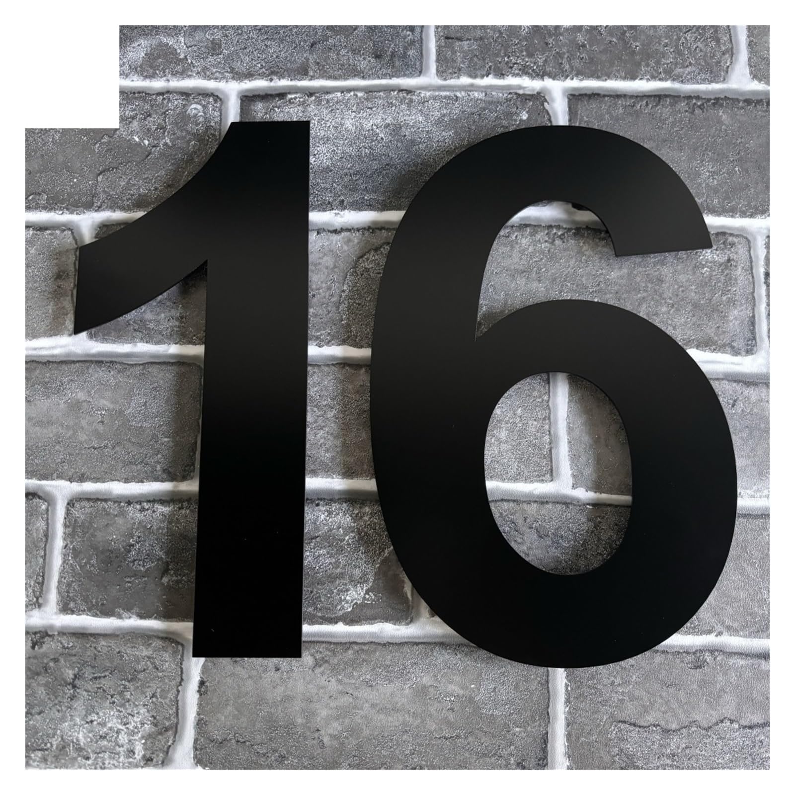 1pc 20/30 Centimetri Di Grandi Dimensioni In Acciaio Inox Galleggiante Numeri Civici Indirizzo Segno Targa Numero for La Casa All'aperto Strada(No.3,15cm)