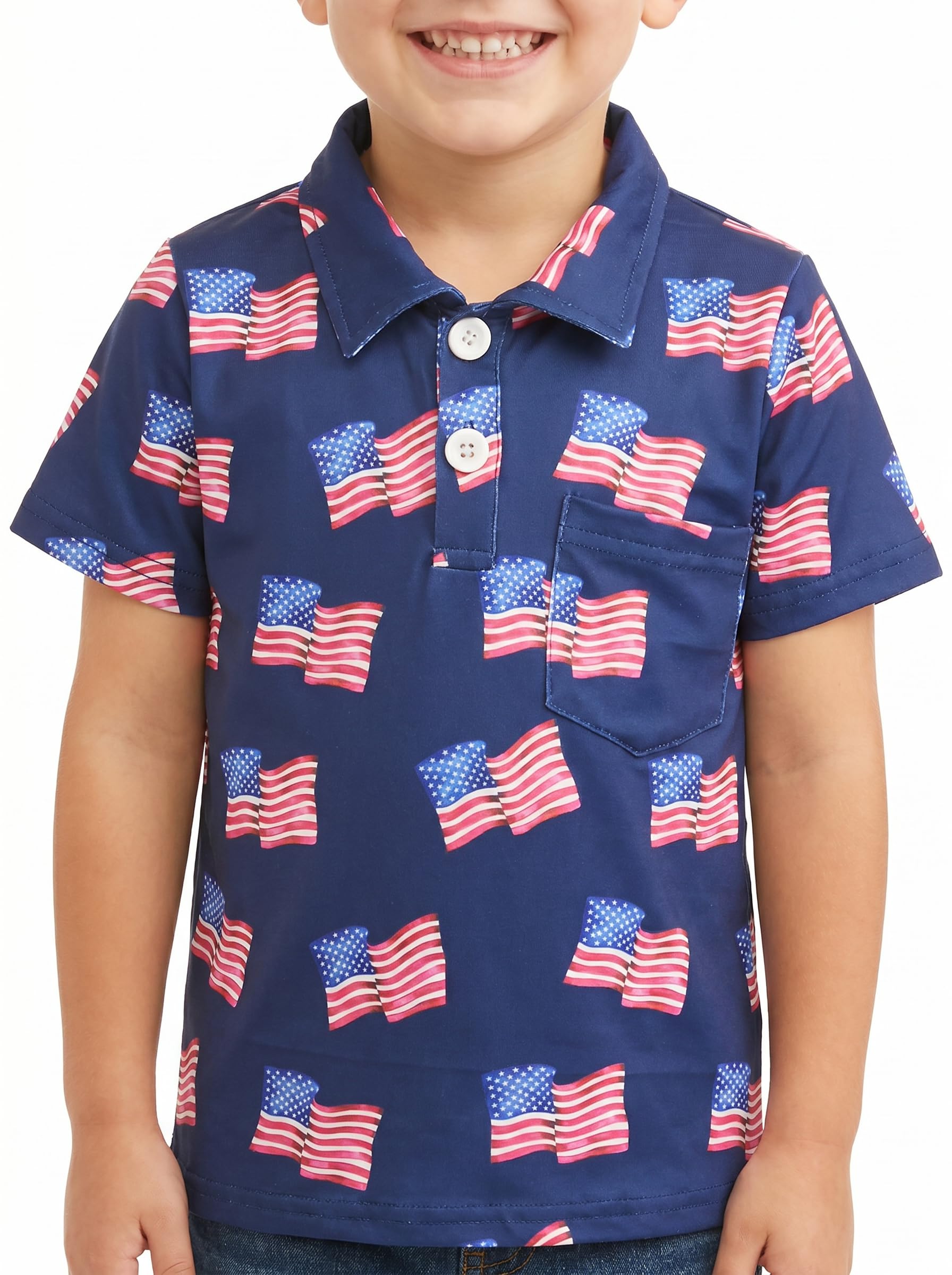 Unique Baby Moisture Wicking Kids Polo Shirts for Toddler Boys Polo Shirt