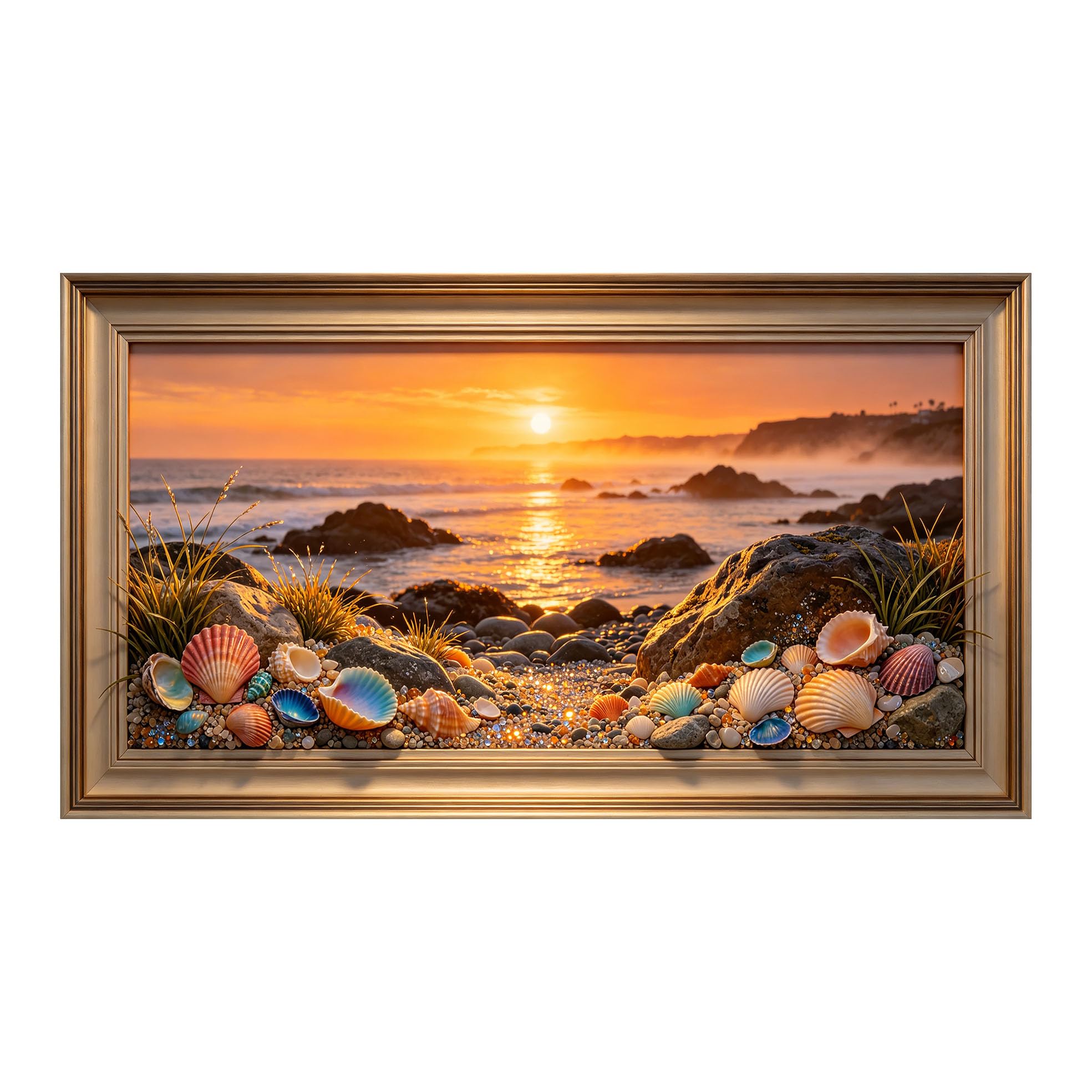 Impression sur toile autoadhésive amovible coucher de soleil 50x101 - 8