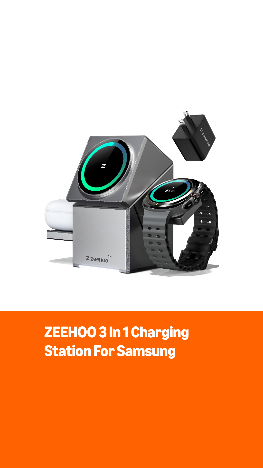 Amazon.com: ZEEHOO 3 in 1 Charging Station for Samsung, Qi2