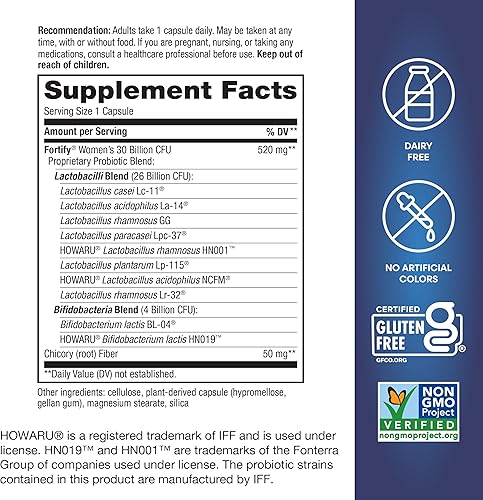 Miniatura 5 de Nature’s Way Fortify Women’s Probiotic, 30 Billion Live Cultures, 11 Strains, Prebiotic, 30 Capsules