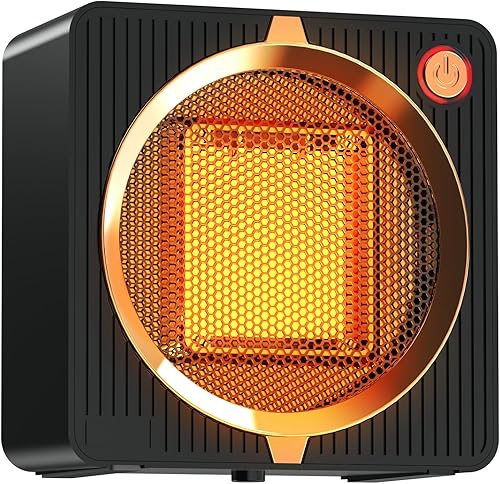 Calentador de espacio pequeño, calentadores eléctricos portátiles de bajo vatio para uso en interiores en el escritorio, mini calentador de