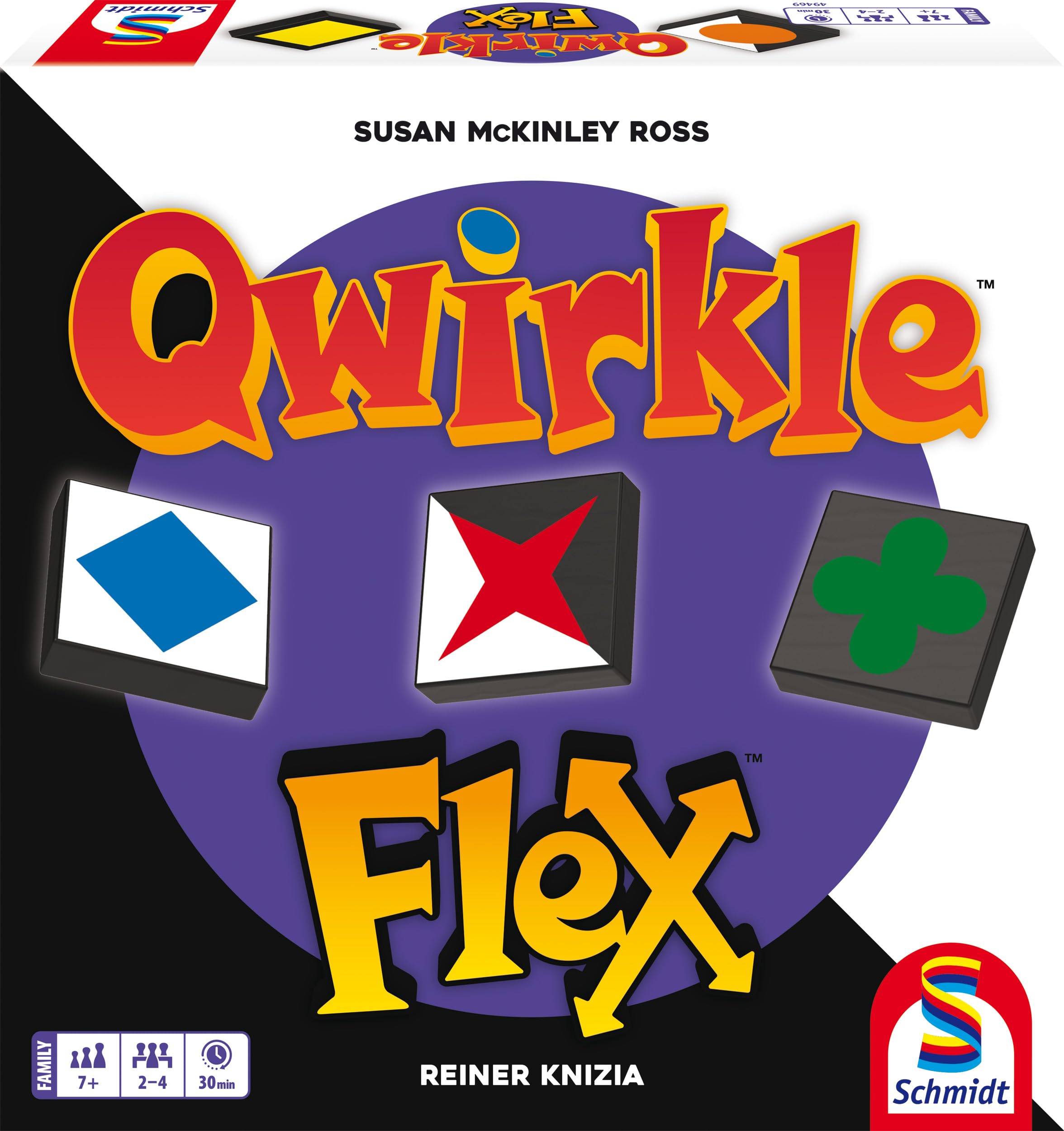 Schmidt Jeux Qwirkle Flex 49469 Jeu de Cartes à partir de 7 Ans
