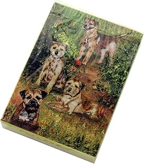Best Friends Playing Cards, by Ruth Maystead - Border Terrier