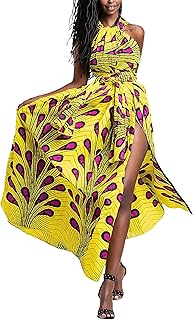 Alidamo African Dresses for Women Maxi Dress Traditional Ankara Dashiki Romper Boho Jumpsuits Multiple Styles