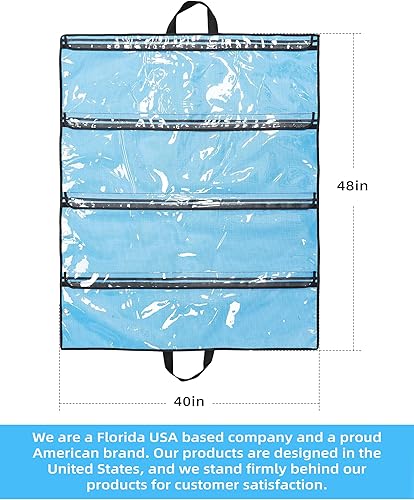 Miniatura 7 de BLUEWING Bolsa de barra esparcidora de pesca premium de 36 pulgadas, 1 bolsa de aparejos de pesca, bolsa de dragado adecuada para agua salada y agua