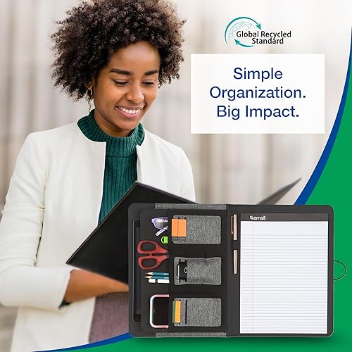 Vista 39 de Samsill Professional Padfolio - Currículum/cartera comercial, almacenamiento de documentos, tarjeta comercial y anotador de bolsillo