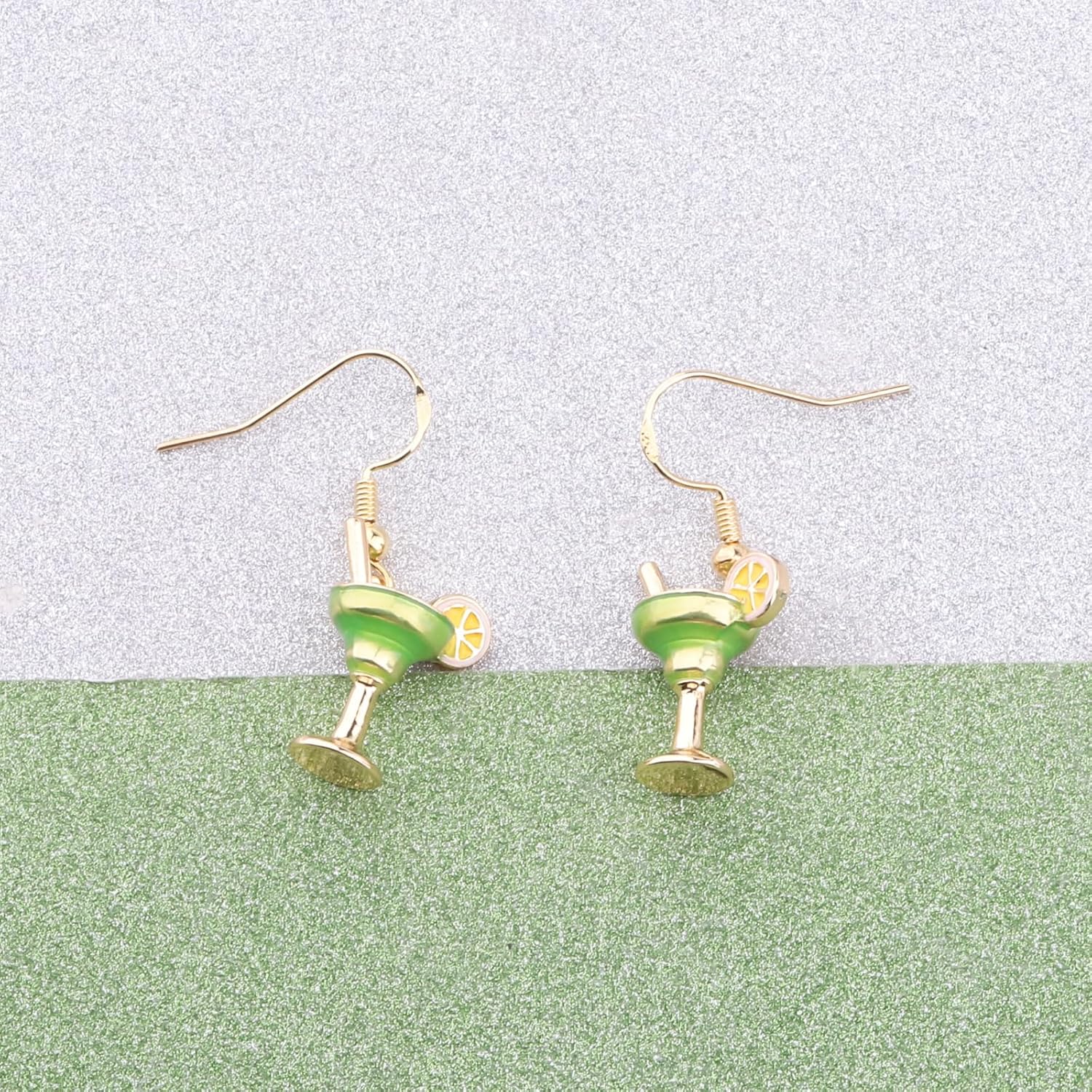 Dirty Martini Earring Margarita Jewelry For Women Drinker Espresso Martini Gift Green Cocktail Earrings - Image 5