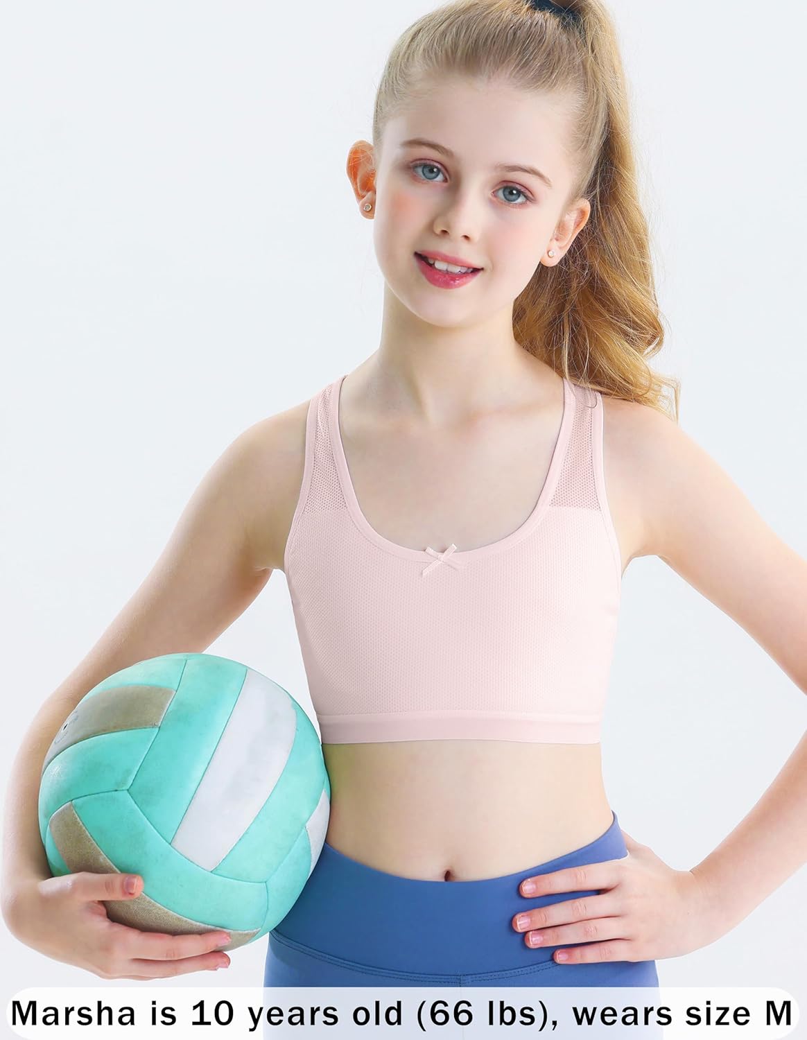 Training Bras for Girls 8-10 Seamless First Girls Bras 10-12 Years Old Racerback Sports Bras Ultra Breathable Comfort - Image 7