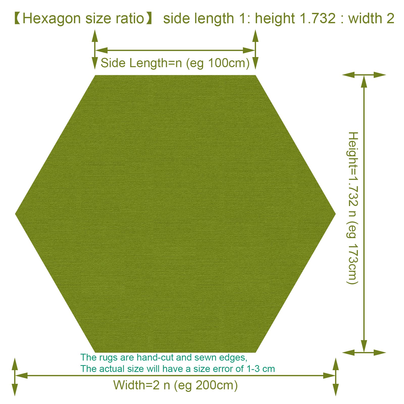 Alfombra Hexagonal,diseño geométrico Negro Gris Dorado, Alfombras para Salón, Cuarto Infantil, Casa de Campo, Jardín Terraza Picnic Camping Playa,Diameter 170cm