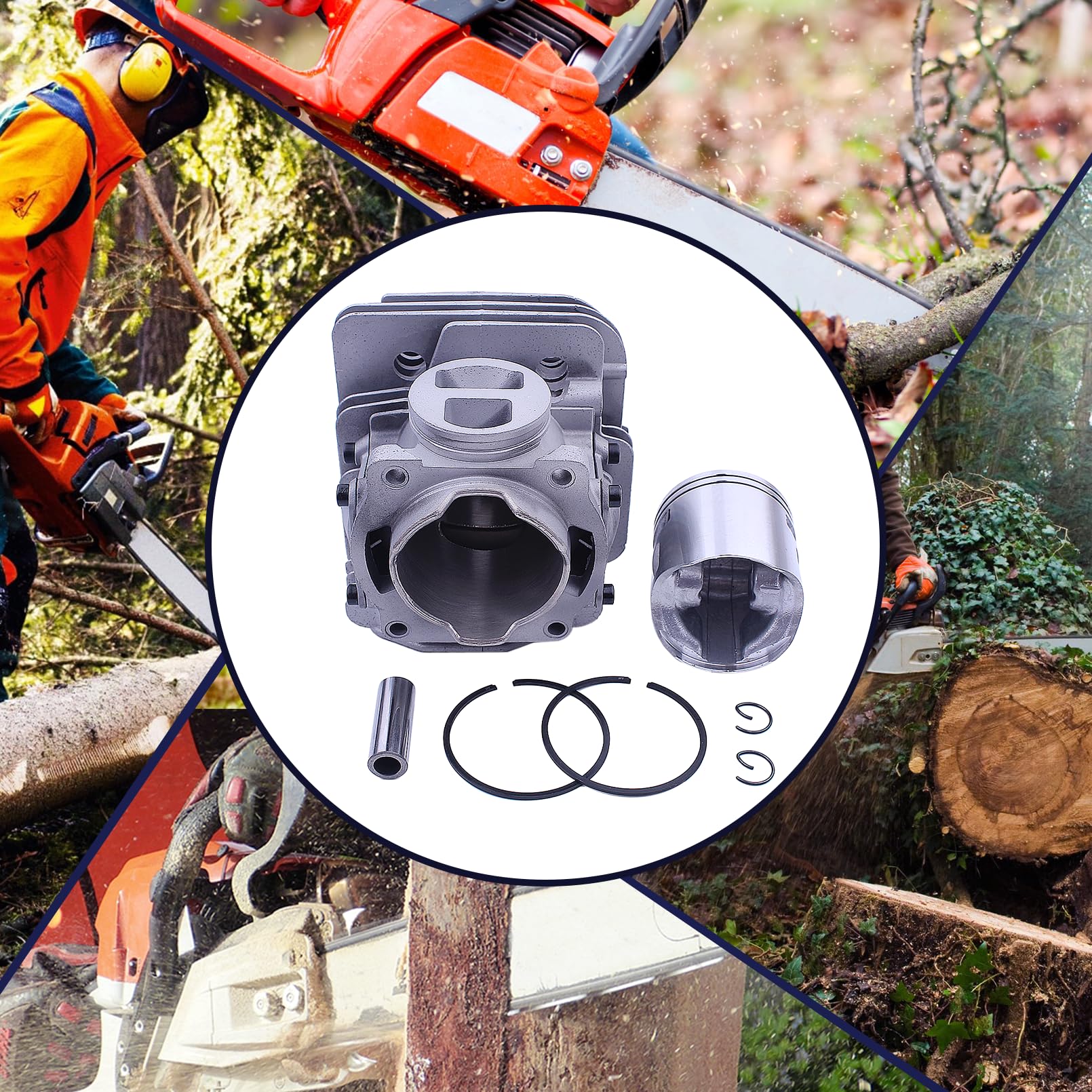 365 X-Torq Cylinder Piston Top End Kit, per motoseghe Per Husqvarna 365 X-Torq, 372Xp X-Torq, 575255702, 575 25 57 02