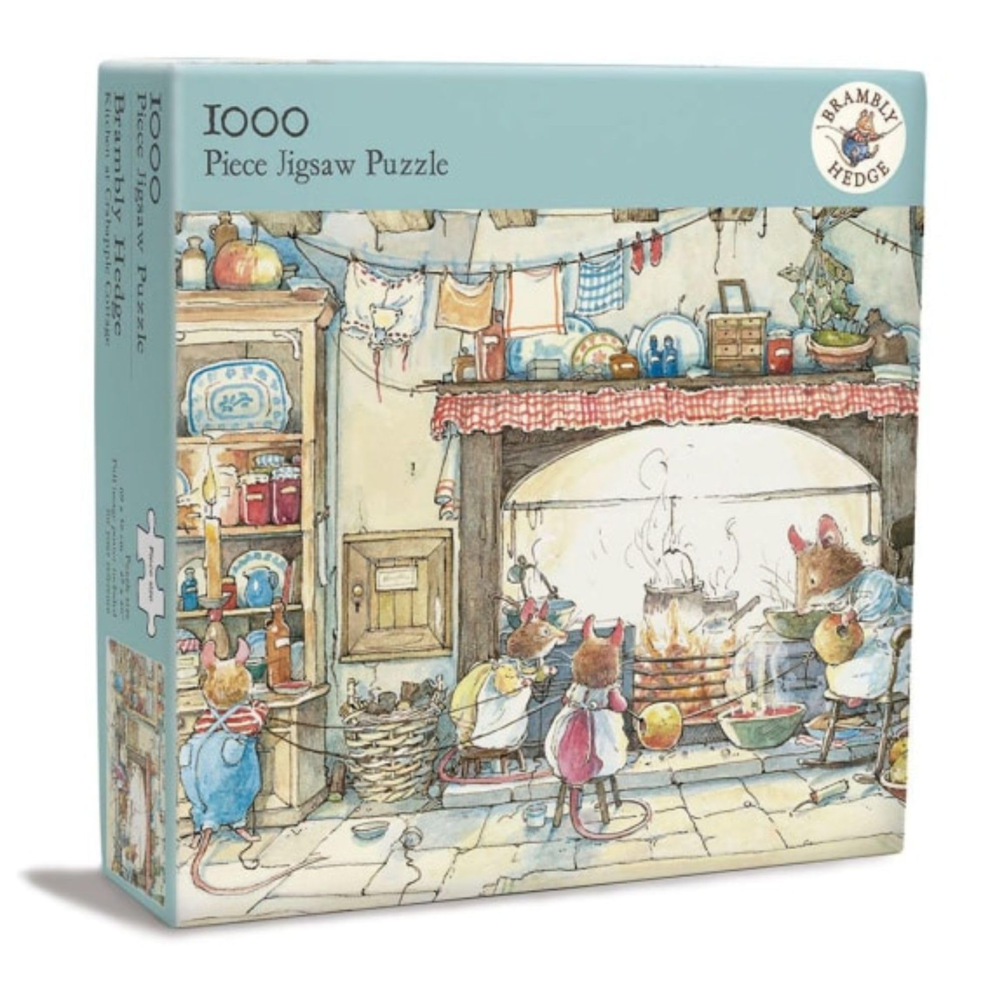 Museums & Galleries Brambly Haie – Lot de 2 puzzles de 1000 pièces pour adultes – Belles scènes de campagne illustrées – Cadeau pour les amateurs de nature et de livres