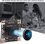 Global Shutter USB Camera Module,1MP 60FPS Monochrome USB Webcam Mini Camera Module,3838mm USB Cameras High Speed OTG UVC Linux USB2.0 720P Mini Camera,USB with Cameras for Windows/Android/Mac OS