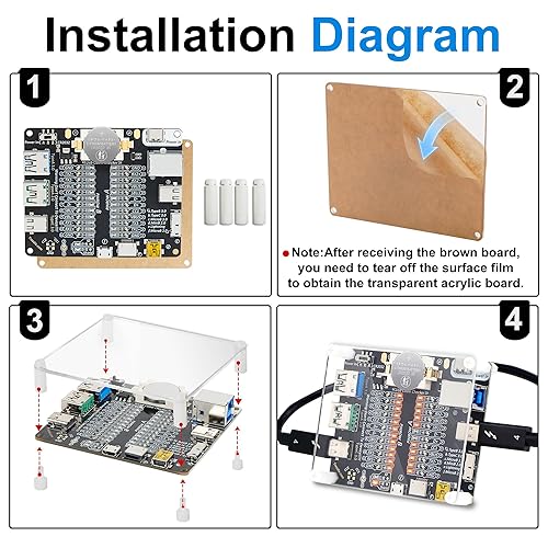 Miniatura 6 de USB Cable Tester Board USB Cable Checker Data Wire with Acrylic Case Charging Test Data Line Type-C Micro Type A Type B