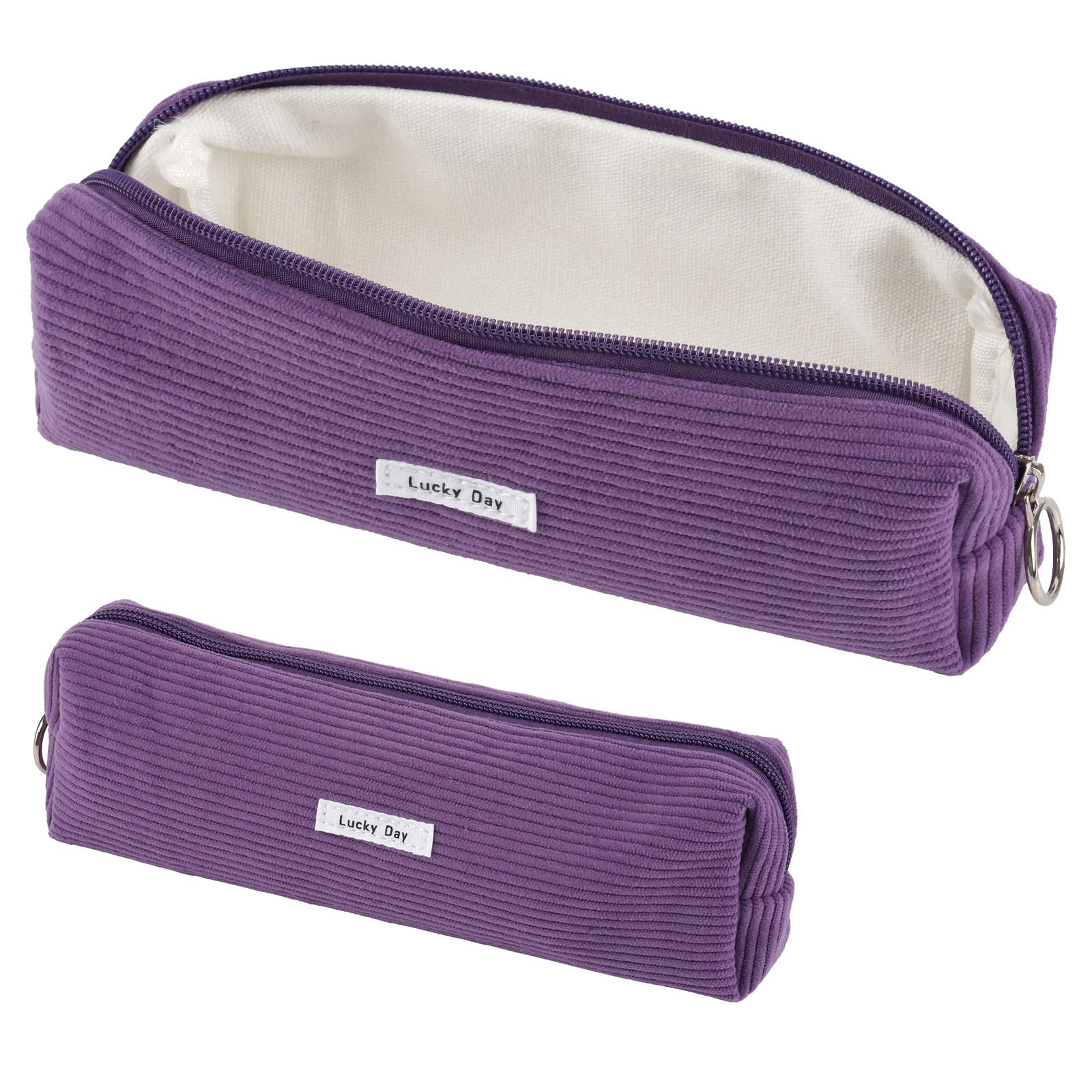 Deepton Pencil Case, Pencilcase, Corduroy Cute Pencil Pouch, Portable Stationery Pencil Bag, Makeup Bag, Simple Stationery Pouch, Exam Pencil Cases for Girls Boys Teenagers Kids School Stationery — image 1