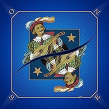MTJ - Tapis Tarot Prestige Excuse - 60x60cm - Matière Jersey Néoprène - Fabrication Française (Bleu)