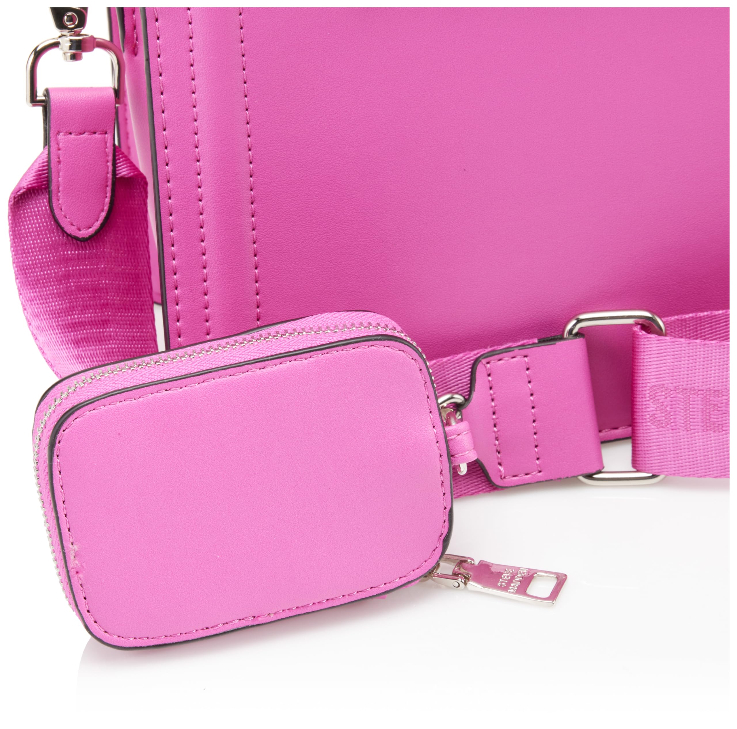 Steve Madden Women's Steve Madden Bevelyn Convertible Crossbody Bag: One Size Hyper Pink