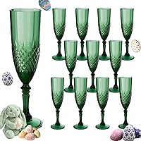 Vista 22 de Copas de champán de plástico, copas de champán a granel, copas de vino acrílicas reutilizables irrompibles para bodas, despedidas de soltero