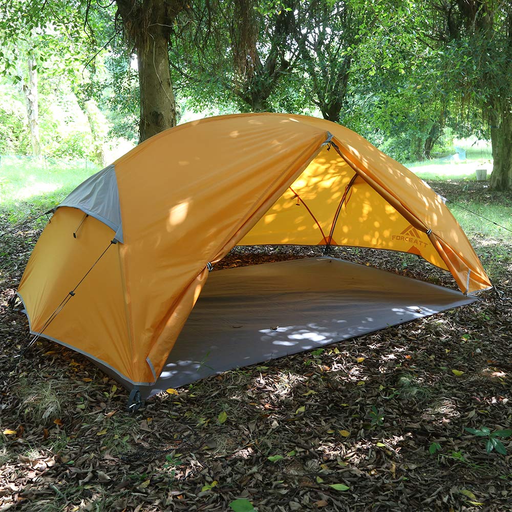 Forceatt Bâche de camping imperméable, pour 2 et 3 personnes, ultra légère pour pique-nique et plage, empreinte de pied de tente et randonnée (3 personnes)