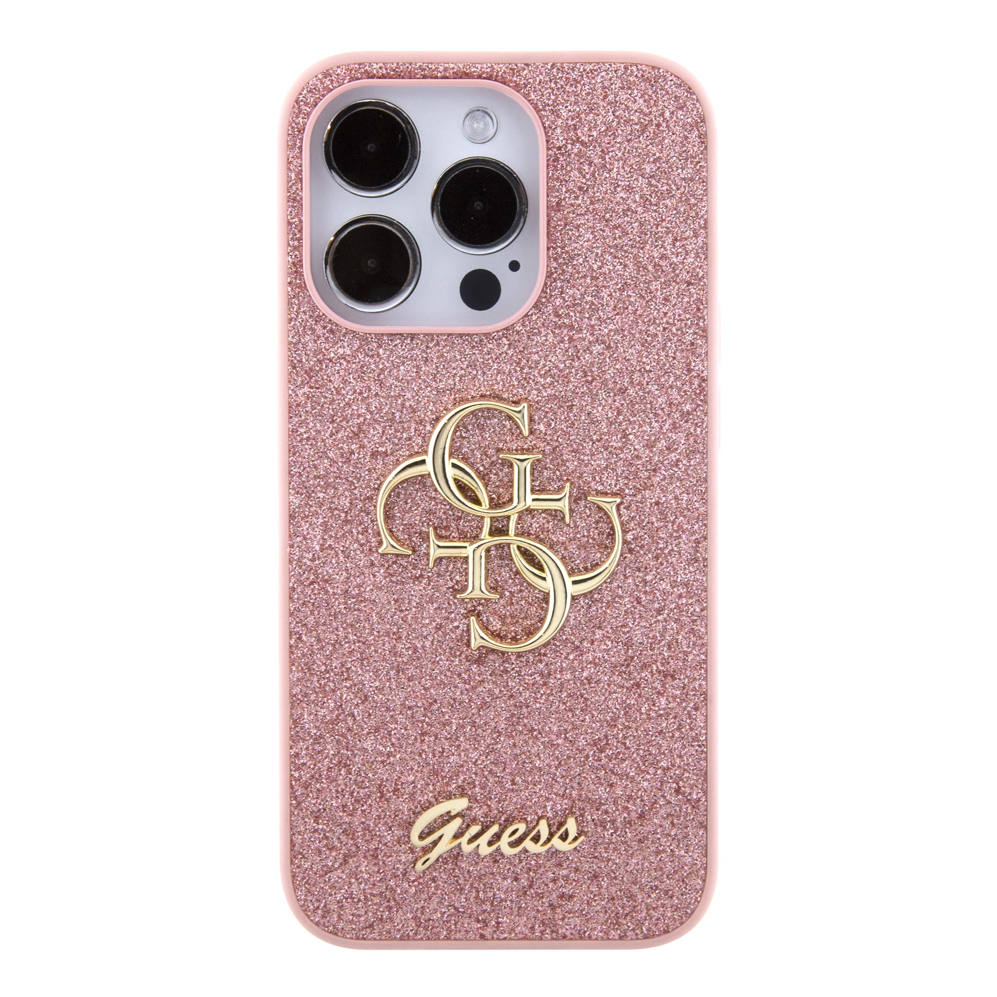 CG Mobile Guess - Funda Fija con Purpurina para iPhone 15 Pro MAX (Rosa)