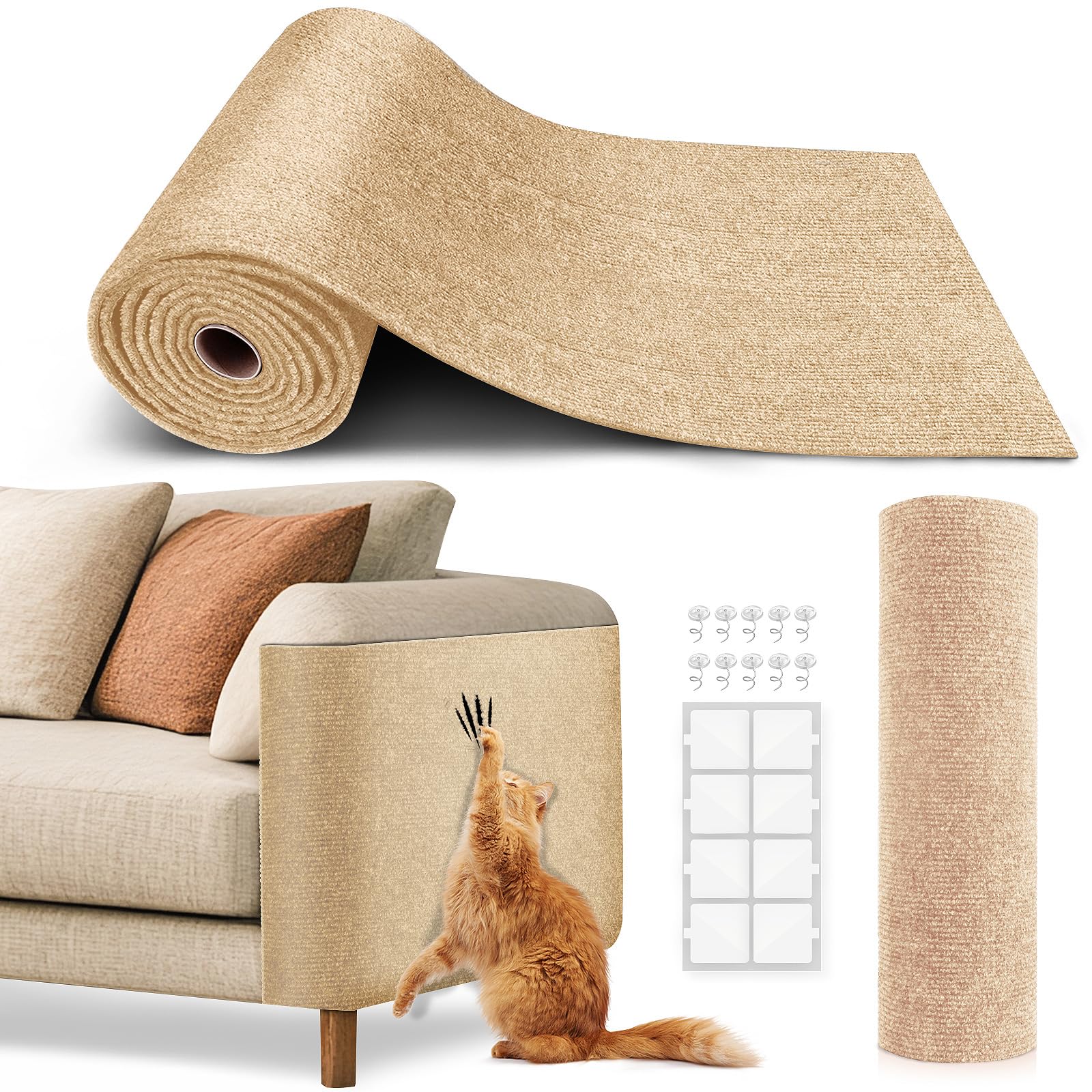 VIVOYAN Self-Adhesive Cat Scratch Furniture Protector Mat