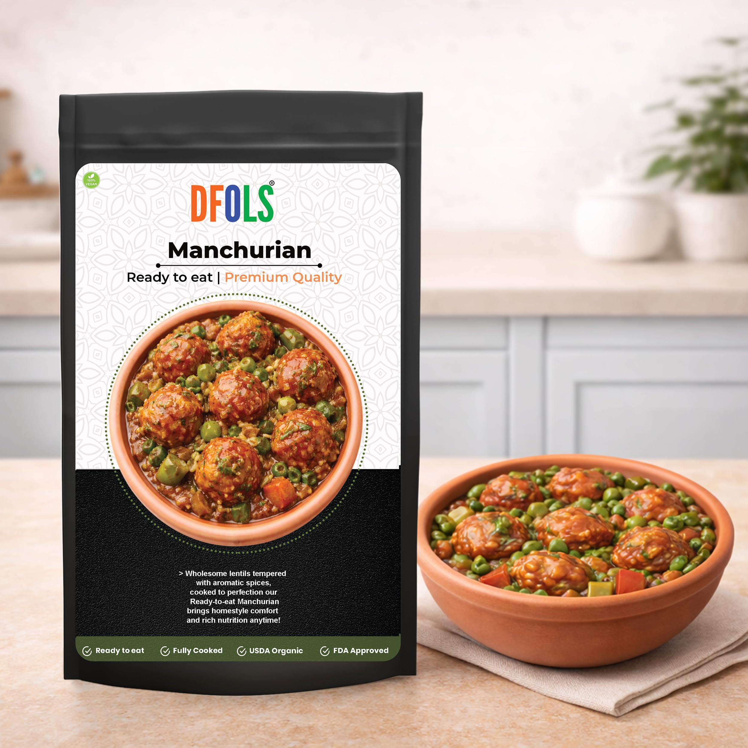 Instant Manchurian Gravy – Indian-Chinese Style Vegetable Dumplings in Bold Sauce – Shelf-Stable Meal