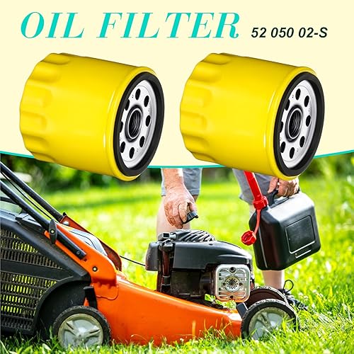 Miniatura 5 de Therwen Paquete de 8 filtros de aceite 52 050 02 de capacidad extra para motor de cortacésped compatible con Kohler 52 050 02 5205002-s 52 050 02-s1