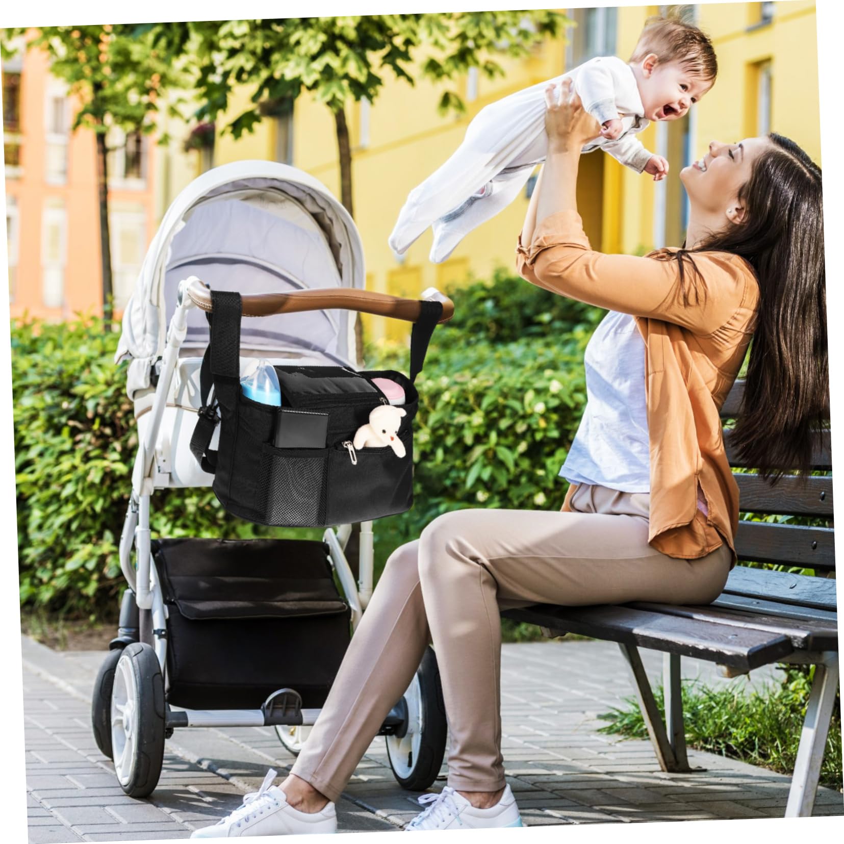 KOMBIUDA Organizer Per Passeggini Portabicchieri Capacità Accessorio Per Genitori