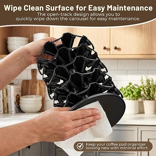 Miniatura 6 de Everie - Soporte para cápsulas de café compatible con cápsulas de 40 K