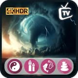 強力な竜巻睡眠音 - ライブ予報付きの嵐の雰囲気