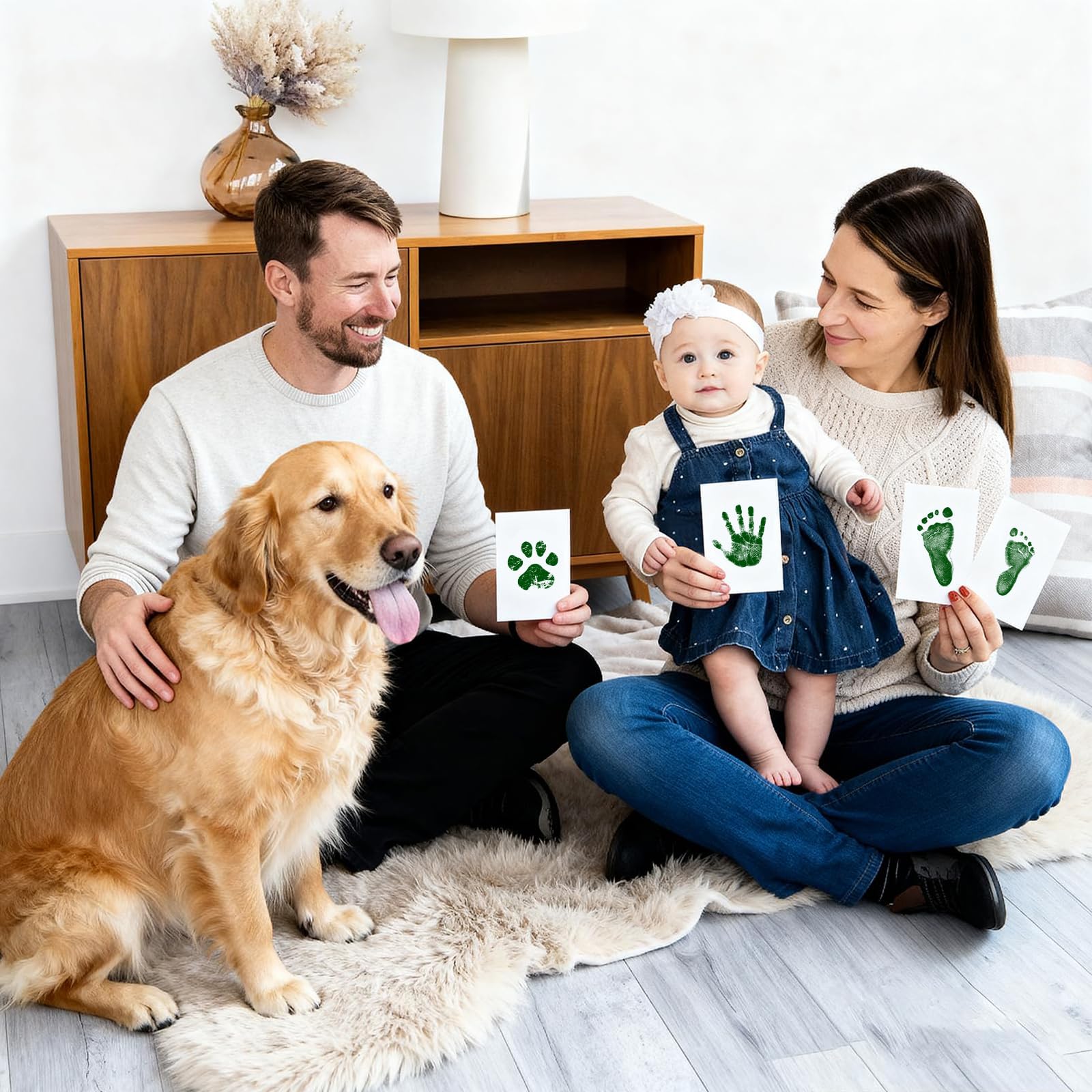 TATUNER Baby Hand and Footprint Kit Inkless - Mess Free Ink Pad, Paw Print Kit for Dogs and Cats, Safe Clean Touch Ink Pads for Newborn Handprints — view 76